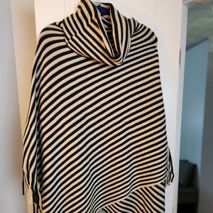 Cowl neck poncho